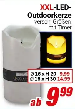 CENTERSHOP XXL-LED Outdoorkerze Angebot