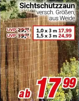 CENTERSHOP Sichtschutzzaun Angebot