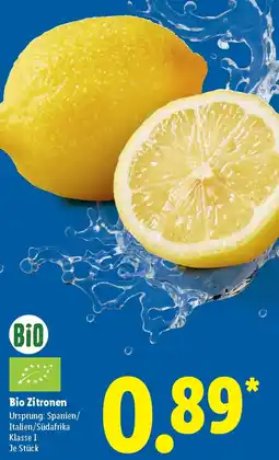 Lidl Bio Zitronen Angebot