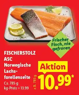 Lidl FISCHERSTOLZ ASC Norwegische Lachsforellenseite Angebot