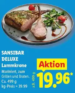 Lidl SANSIBAR DELUXE Lammkrone Angebot