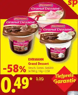 Lidl EHRMANN Grand Dessert Angebot