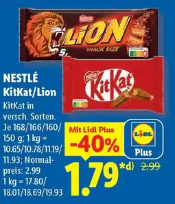 Lidl NESTLÉ KitKat/Lion Angebot