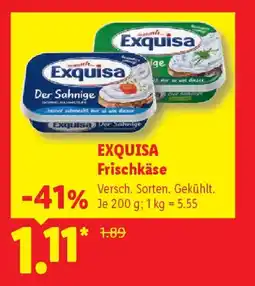 Lidl EXQUISA Frischkäse Angebot