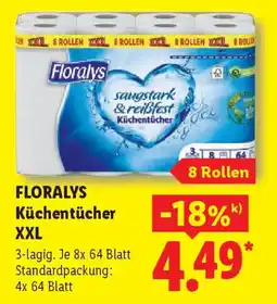 Lidl FLORALYS Küchentücher XXL Angebot