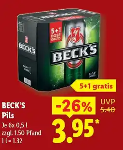 Lidl BECK' BECK'S Pils Angebot