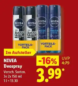Lidl NIVEA Deospray Angebot