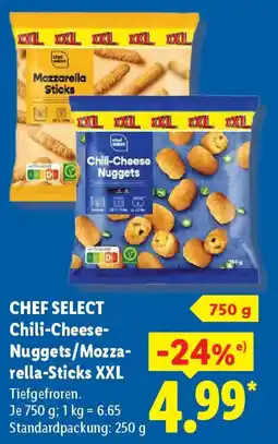 Lidl CHEF SELECT Chili-Cheese- Nuggets/Mozzarella-Sticks XXL Angebot