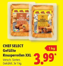 Lidl CHEF SELECT Gefüllte Knusperrollen XXL Angebot