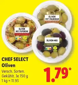 Lidl CHEF SELECT Oliven Angebot