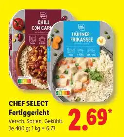 Lidl CHEF SELECT Fertiggericht Angebot