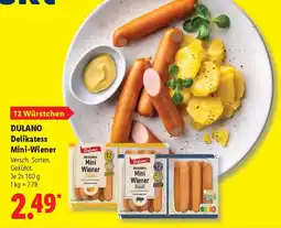 Lidl DULANO Delikatess Mini-Wiener Angebot