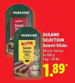 Lidl DULANO SELECTION Salami Sticks Angebot