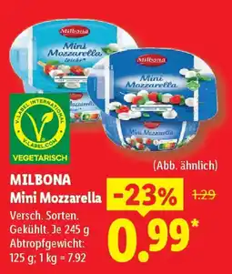 Lidl MILBONA Mini Mozzarella Angebot