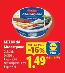 Lidl MILBONA Mascarpone Angebot
