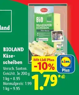 Lidl BIOLAND Käsescheiben Angebot