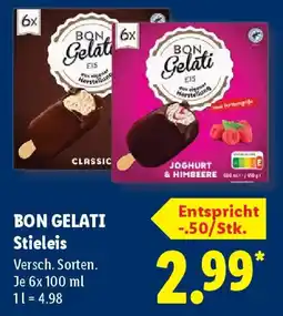 Lidl BON GELATI Stieleis Angebot