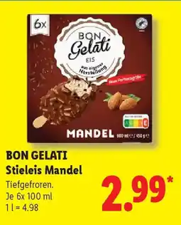 Lidl BON GELATI Stieleis Mandel Angebot