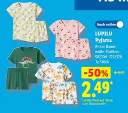 Lidl LUPILU Pyjama Angebot