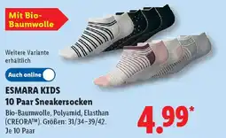 Lidl ESMARA KIDS 10 Paar Sneakersocken Angebot