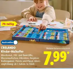 Lidl CRELANDO Kinder-Malkoffer Angebot