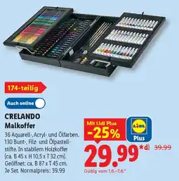 Lidl CRELANDO Malkoffer Angebot