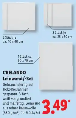 Lidl CRELANDO Leinwand/-Set Angebot