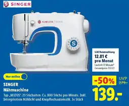 Lidl SINGER Nähmaschine Angebot