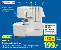 Lidl SINGER Overlocknähmaschine Angebot