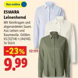 Lidl ESMARA Leinenhemd Angebot