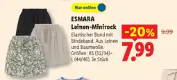 Lidl ESMARA Leinen-Minirock Angebot