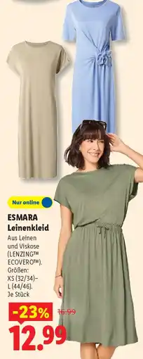 Lidl ESMARA Leinenkleid Angebot