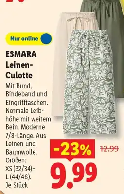Lidl ESMARA Leinen- Culotte Angebot