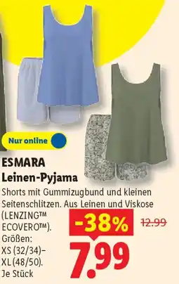 Lidl ESMARA Leinen-Pyjama Angebot