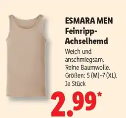 Lidl ESMARA MEN Feinripp- Achselhemd Angebot