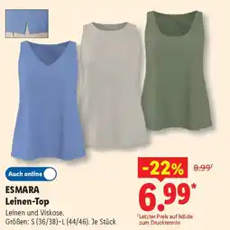 Lidl ESMARA Leinen-Top Angebot