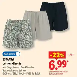 Lidl ESMARA Leinen-Shorts Angebot