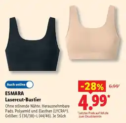 Lidl ESMARA Lasercut-Bustier Angebot