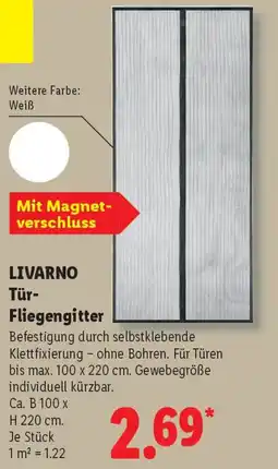 Lidl LIVARNO Tür- Fliegengitter Angebot