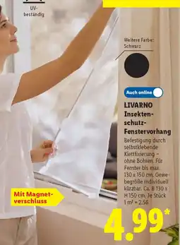 Lidl LIVARNO Insektenschutz- Fenstervorhang Angebot