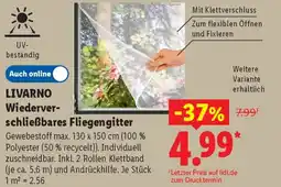 Lidl LIVARNO Wiederverschließbares Fliegengitter Angebot