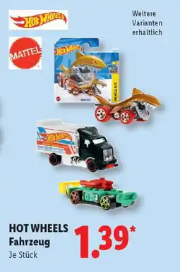 Lidl HOT WHEELS Fahrzeug Angebot