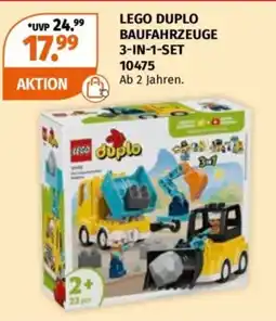 Müller LEGO DUPLO BAUFAHRZEUGE 3-IN-1-SET 10475 Angebot