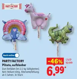 Lidl PARTY FACTORY Piñata, aufblasbar Angebot