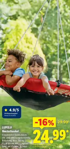 Lidl LUPILU Nestschaukel Angebot