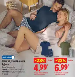 Lidl ESMARA/ESMARA MEN Pyjama Damen Angebot