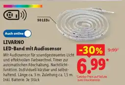Lidl LIVARNO LED-Band mit Audiosensor Angebot