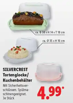 Lidl SILVERCREST Tortenglocke/ Kuchenbehälter Angebot