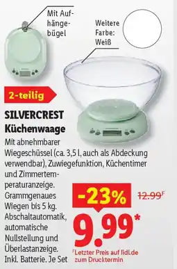Lidl SILVERCREST Küchenwaage Angebot