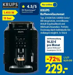 Lidl KRUPS Kaffeevollautomat Angebot